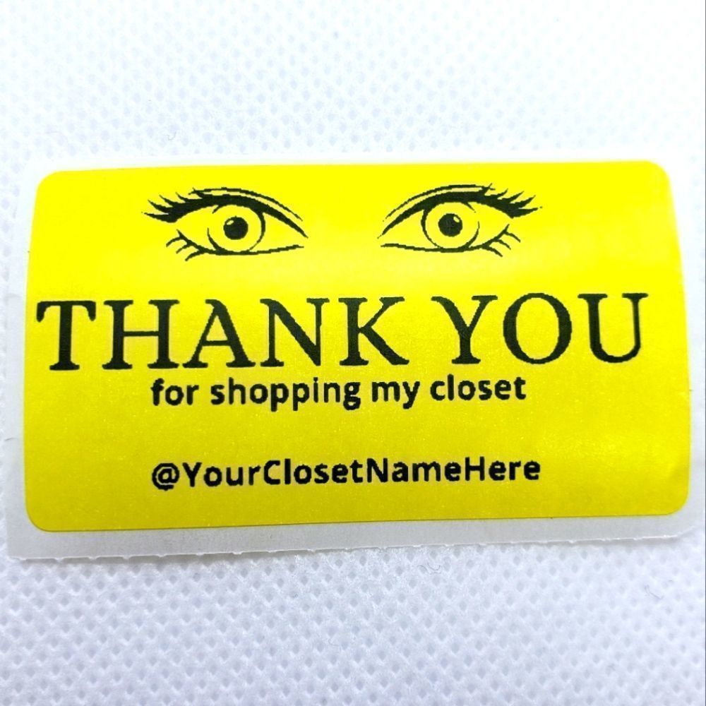 8/$20 40ct Customizable Stickers 2.25" x 1.25" Yellow Labels